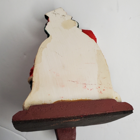 New Creative Enterprise  Vintage (1993) Snowman Crossing Guard Stocking Hanger - Picture 6 of 7